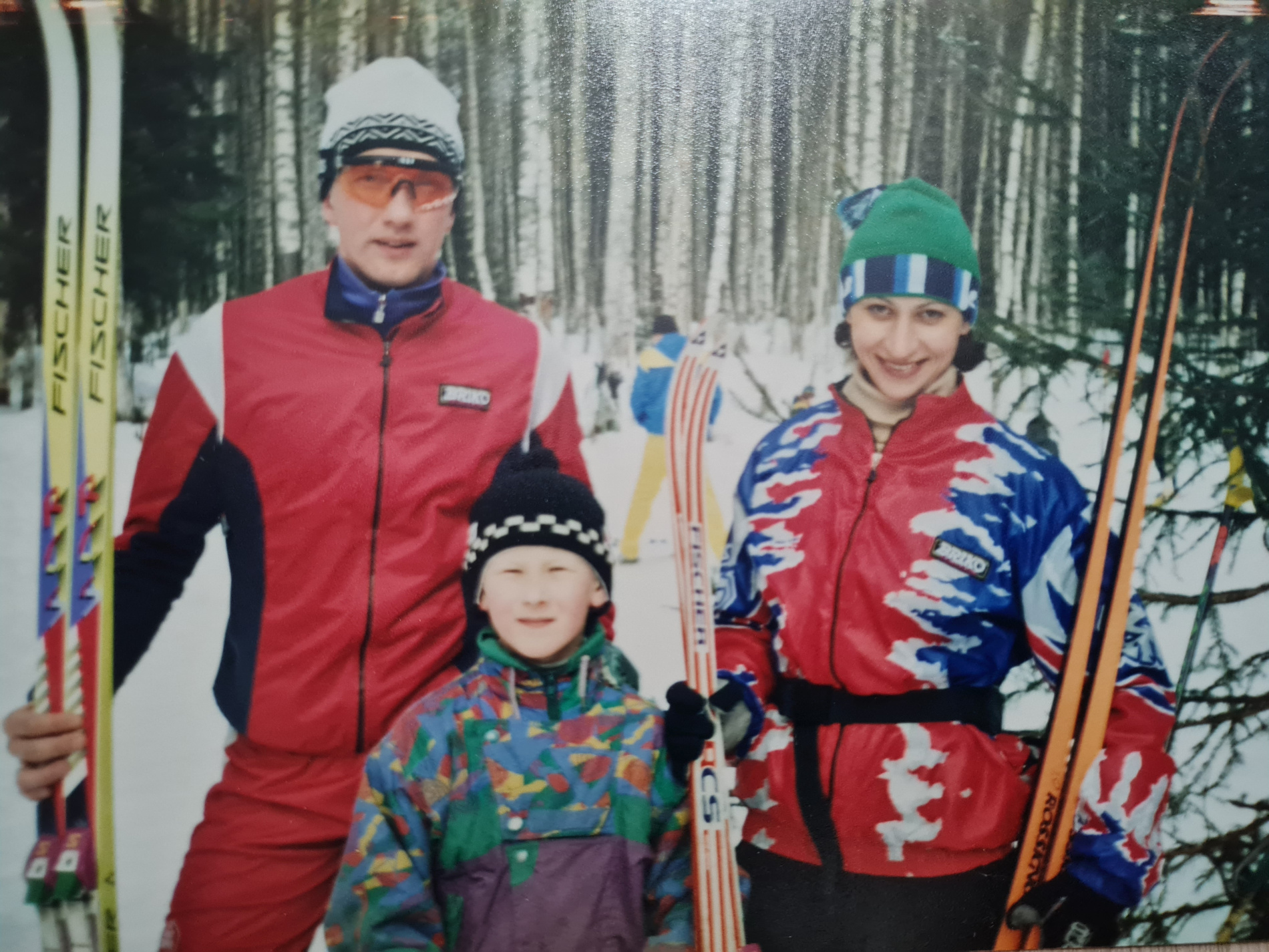 Фото: Та самая фотография. С мамой и папой на лыжной трассе 