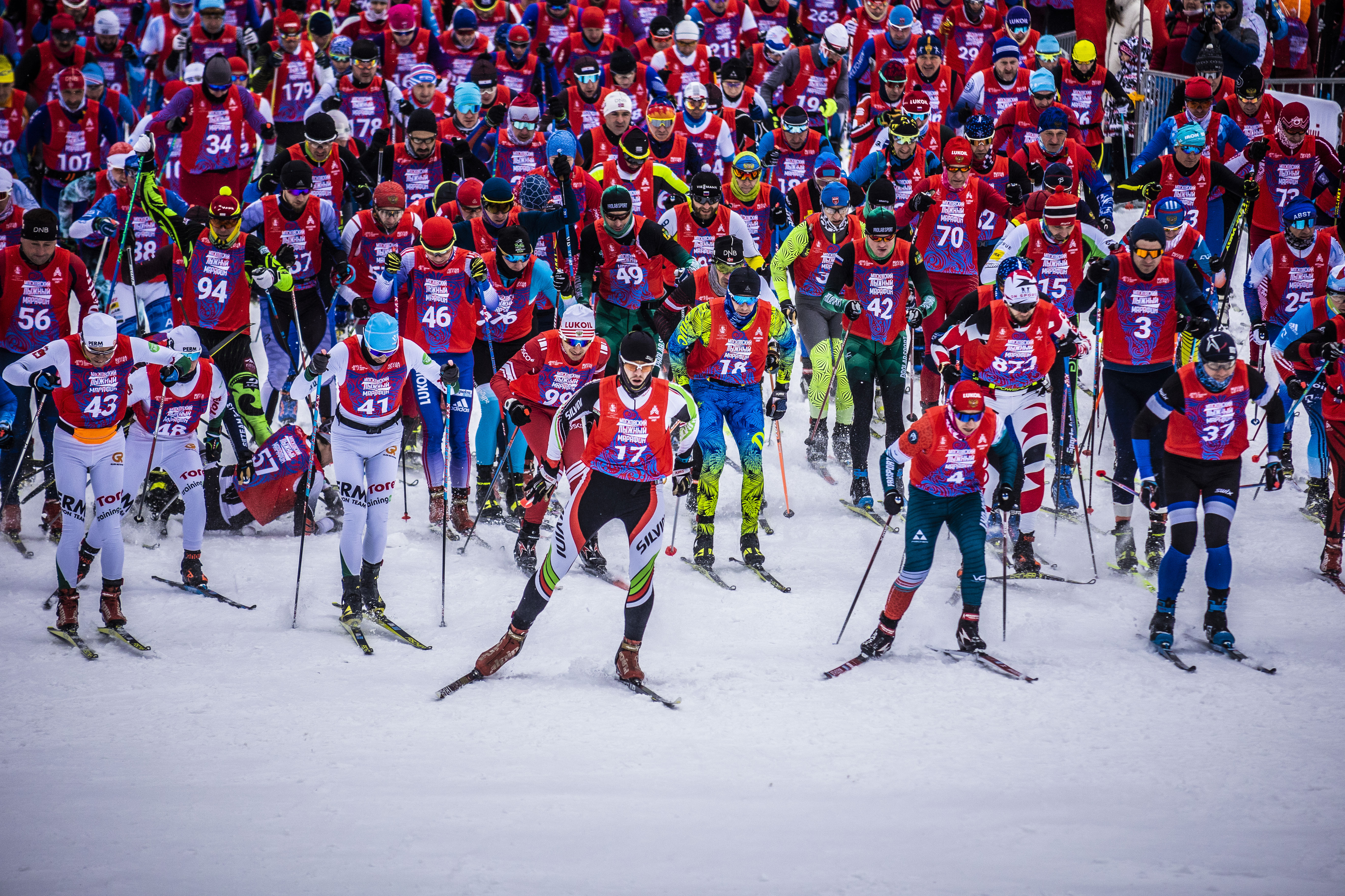 Московский лыжный марафон.